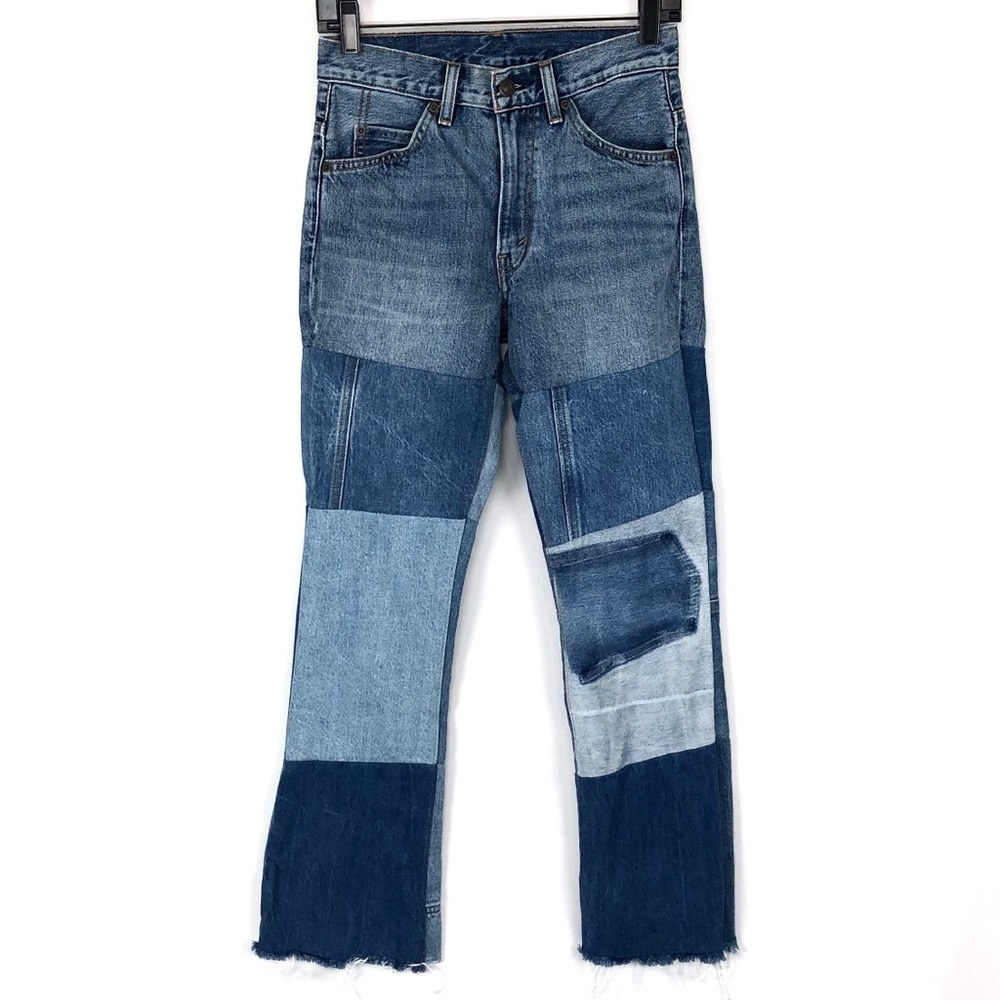 Levi’s Orange Tab 517 Patchwork Crop Jeans